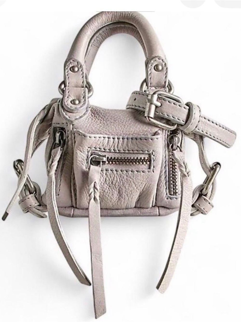We The Free Micro Mini Emerson in Dove Grey RARE NWT 🔥 2 Left! - Picture 3 of 6